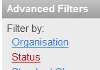 for Issue 89 Date will be 7 Sept 0 Use the Status Advanced filter to