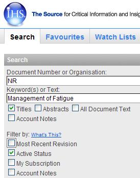 Searching Using Document Title or Keywords - Type NR in the Document Number or Organisation field to restrict the search to only Network Rail docs. See Tip Tip.