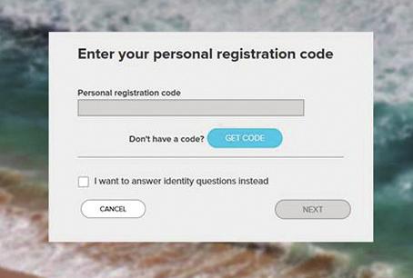 Registering Your ADP User ID 3 Enter Your Registration Code On the next screen, enter the 8-digit registration code you received in your Welcome letter.