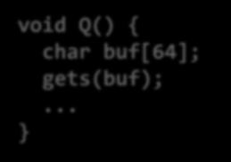 Buffer Overflow Attack Malicious use of buffer overflow Input string contains byte representation