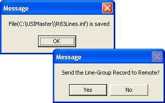 Record to Remote message window displays (Figure 2-95).