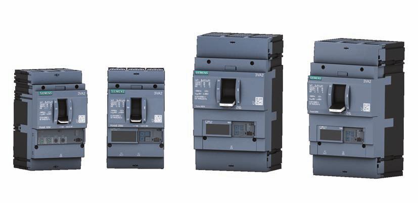 High functionality: With a rated current of 25 A to 630 A, the 3VA2 molded case circuit breaker is designed for demanding applications. 3VA2 molded case circuit breaker: Meets high demands.