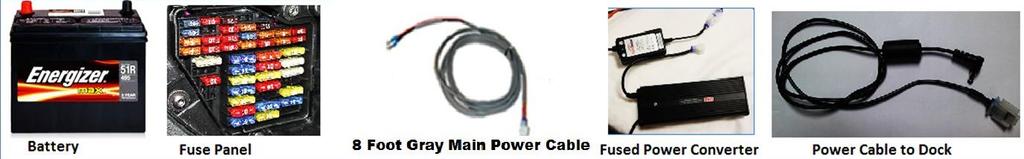 Secure the black wire cable to the negative (ground) location in the vehicle battery lead. 5.