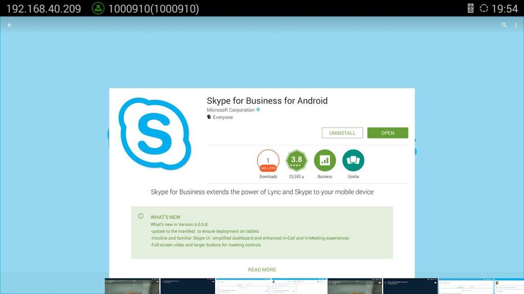 Figure 5: Download Skype for Business from Google Play --------------------------------------------------------------------------------------------------------------------------------------------