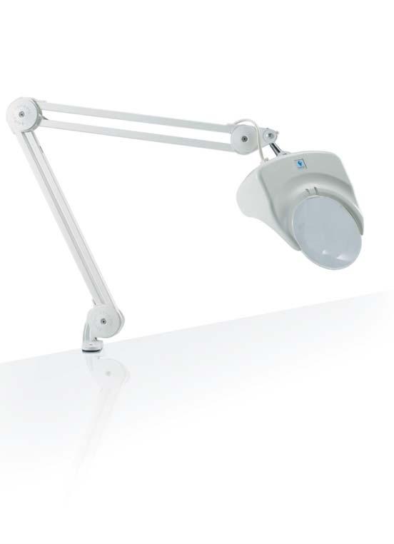 SLIMLINE MAGNIFYING LAMP D22030-01 22w Daylight TM tube (120w equiv) Electronic ballast/flicker-free 2 lenses included (1.75X and 2.