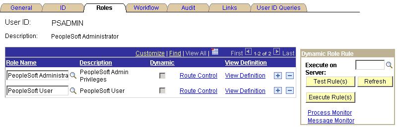 Setting Up PeopleSoft Process Scheduler Security Appendix C Granting a PeopleSoft Process Scheduler System Administration Role You can set up a user ID in PeopleSoft Security as a PeopleSoft Process
