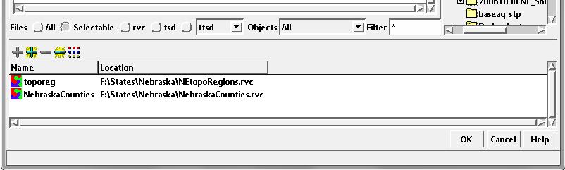 You can add objects from the list of a file s contents (or single-object external files from a folder listing) to the selected list in several ways, as discussed in previous sections: left-click on