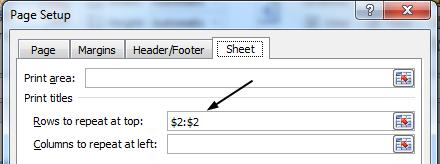 Excel 2013 Workshop Unit 2 Working with Data in Excel 2013 Topic 4 Printing Column Heading on Every Page It is difficult to read columns of numbers without headings at the top of each page. 1.
