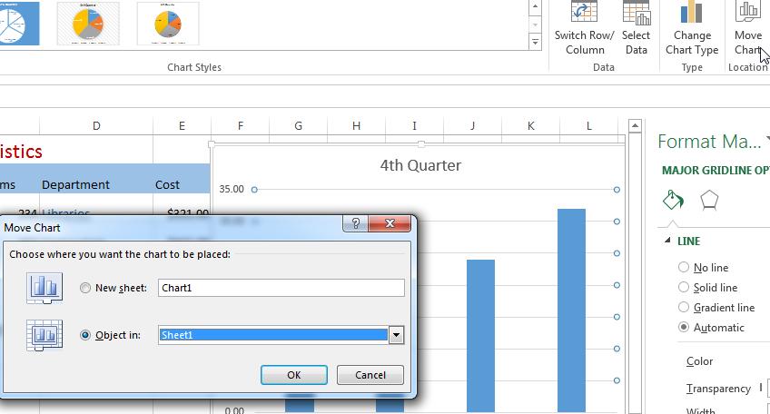 Excel 2013 Workshop Unit 3 Working with Charts in Excel 2013 8.