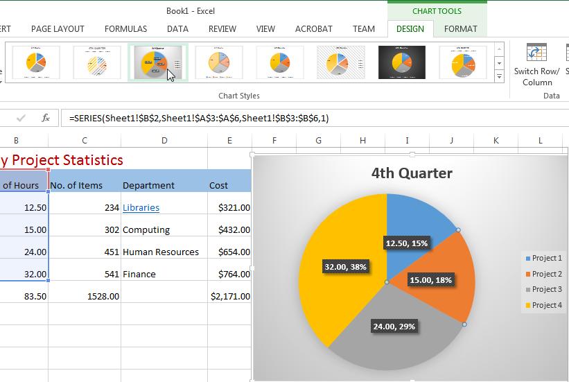 Excel 2013 Workshop Unit 3 Working with Charts in Excel 2013 4.