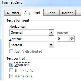 Excel Workshop Unit 1 Getting Started with Excel 2013 4. Text will roll over into another cell unless you format the cells.
