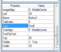 Double click on the Start button on your form. A new program window named frmmain.