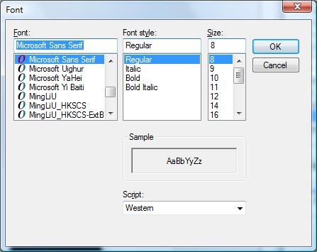 Font Property Font Property From GUI Only Button, Label, TextBox, RadioButton, CheckBox, ListBox, ComboBox, GroupBox, LED The Font property allows you to change font parameters for a control at