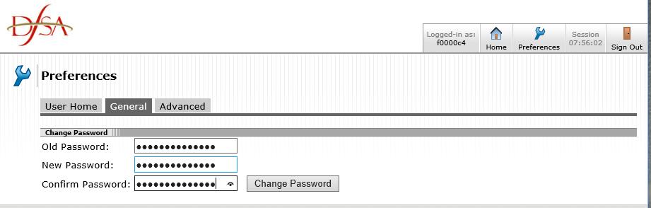 6. Finally click on Home, this will take you to the Bookmark page where you can access the Online Forms application.