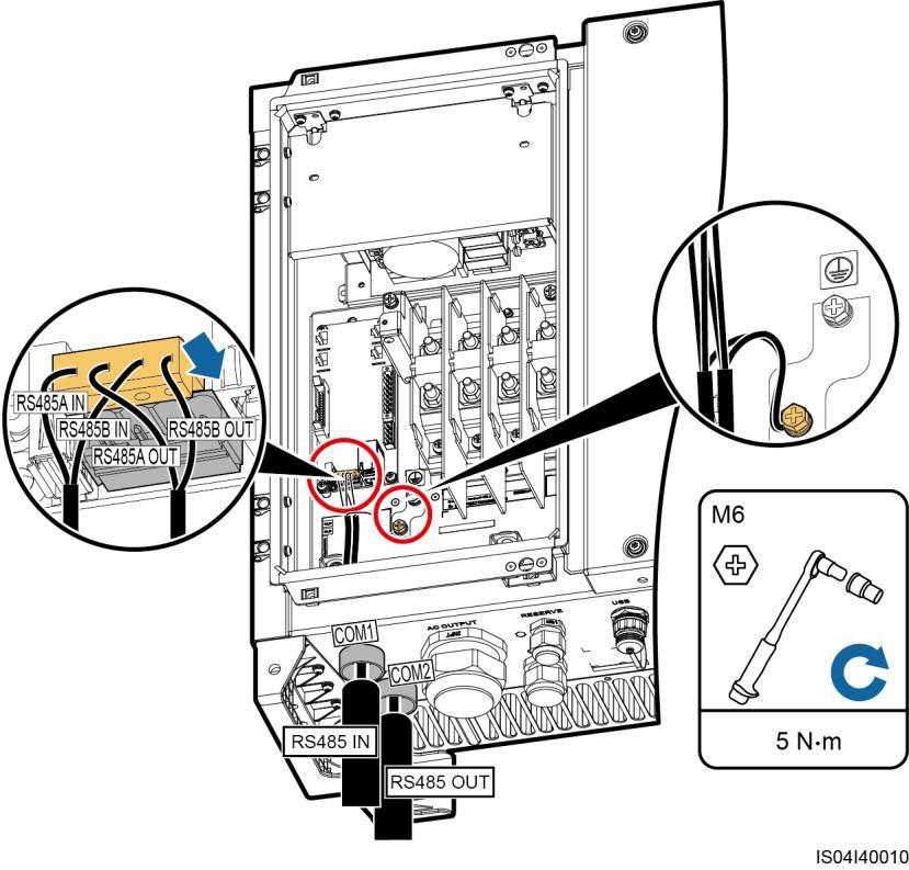 6 Electrical Connections When connecting the shielded cable, crimp the OT terminal if required.