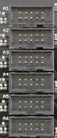 4.13 Axis A1-A6 These outputs can control up to 6 axis simultaneously, these output are designated A1 to A6. Beside the step and direction signal each output has several extra signals.