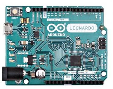 ARDUINO LEONARDO WITH HEADERS Code: A000057 Similar to an Arduino UNO, can be recognized by computer as a mouse or keyboard.