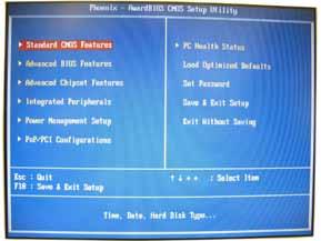 The BIOS setup is used to set the system resources. 5 CMOS SYSTEM SETUP Gefran supplies the system with the BIOS settings defined for the type of hardware used.