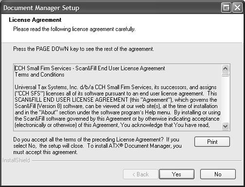 Chapter 1: Installing ATX Document Manager ATX Document Manager displays the