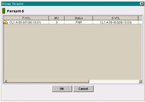 Figure C-1 Pairsplit-S Dialog box 5. In the Pairsplit-S dialog box, confirm that the pairs you want to delete are shown and selected, then click OK. The selected pairs are shown in the Preview list.