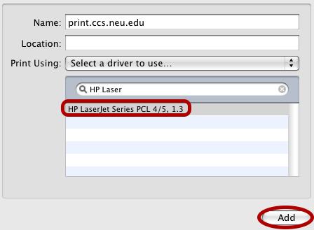 Chapter 3: USB Sharing NOTE: This step will fail if your printer is not connected or does not support IPP. You may also have to power-cycle your printer when changing USB hosts. 3. Locate and select your printer's specific driver.