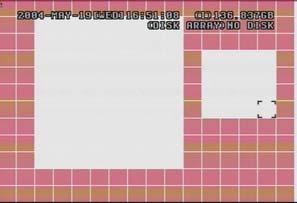 Pink blocks represent the area that is not being detected. While the transparent blocks is the area that is under detection.