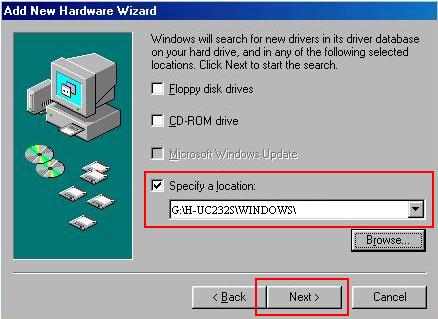 3. Click Browse and select CD-ROM