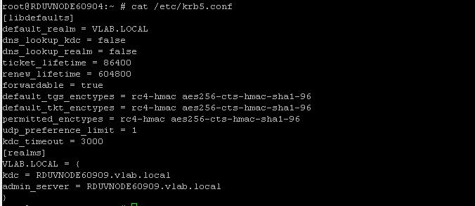2. Restart any failed services after troubleshooting. Upon restarting the failed services, the cluster and all HDFS services start running and the dashboard appears as shown: 3. Review the krb5.