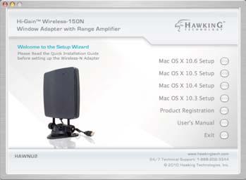 3 ~ Panther Hi-Gain in TM USB Wireless-150N Window Adapter with Range Amplifier If you are uncertain about which Mac OS you are