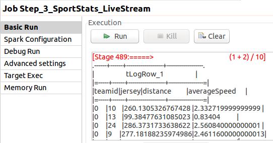 graphics. (MySQL is running on a Docker container) 1. Navigate to the Job Designs folder. 2. Click on Big Data Streaming > Realtime_SportStats_Demo 3.
