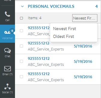 Processing Voicemail, Reminders, and Callbacks Processing Voicemail Messages 2 Open the Personal Voicemails
