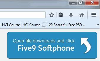 1 Click Download and Install Five9 Softphone.