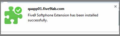 32- bit systems. 1 Click Install Five9 Browser Extension.