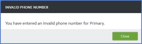 Managing Contacts Modifying Contact Records If you enter a phone number