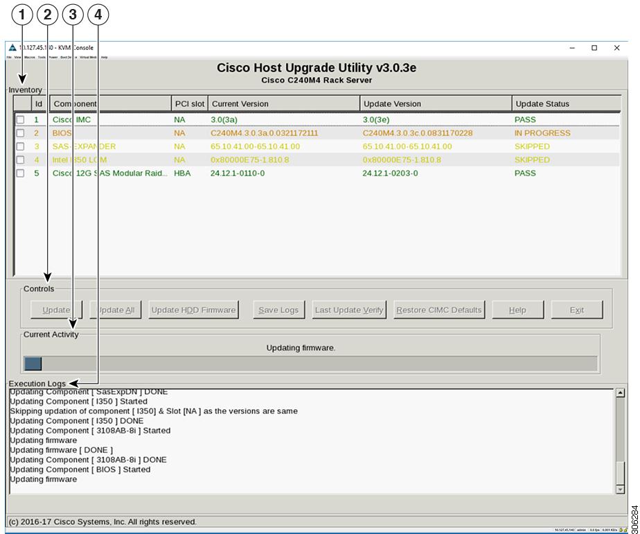 Understanding the HUU User Interface Overview of Cisco Host Upgrade Utility Understanding the HUU User Interface This section provides a brief introduction to the UI elements in the various sections