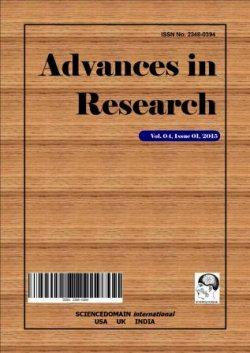 Advances in Research 7(1): 1-9, 2016, Article no.air.25272 ISSN: 2348-0394, NLM ID: 101666096 SCIENCEDOMAIN inteational www.sciencedomain.