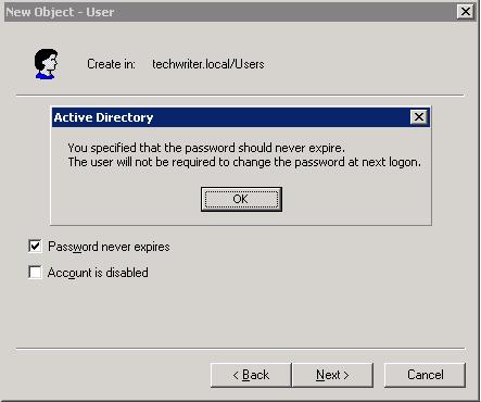 Chapter Three: Installing & Configuring Replay Figure 6. Active Directory Message 8. Click OK. An information confirmation dialog appears.