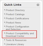 are available online within the Product Compatibility and Download Center. 1. From the Quick Links list on http://www.ab.com, choose Product Compatibility and Download Center.