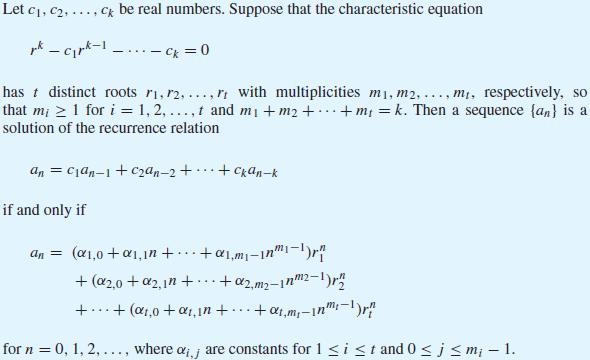 EECS 203 Spring 2016 Lecture 18 Page 3 of 10 Repeated roots Let s do a n=6a n-1-9a n-2 where a 0=1 and a 1=6 What is the characteristic equation?