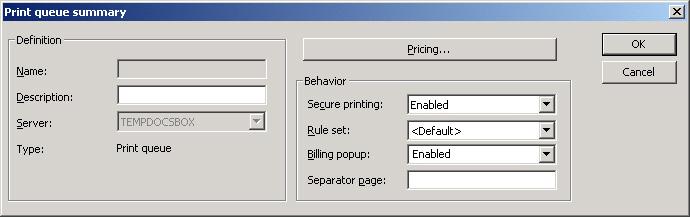 Chapter 2: Device and Server Configuration 7 Click Next and specify the Physical device name. This is the name of the device that is displayed within Equitrac Office/Express System Manager.