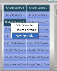 The option to add New Formula, Edit Formula or Delete Formula will come up.