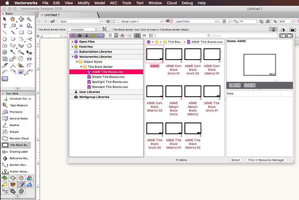 CONFIGURING WORKGROUP FOLDERS (CONT D) HOW TO ACCESS DIFFERENT TYPES OF LIBRARIES Out of the box, Vectorworks behavior will be to look at the Vectorworks Defaults and Object Styles Libraries.