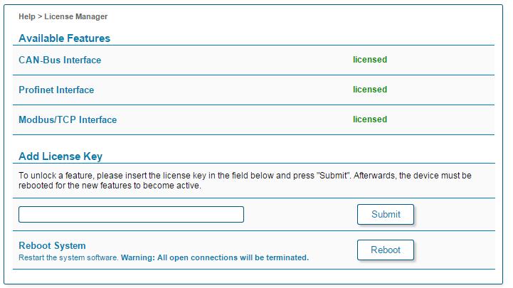 7. Open the Settings Command Interface page. 8. Select Modbus/TCP as interface. 9. Click on Apply. 2.