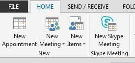 With the meeting request created, you then have access to the Meeting Options button on the ribbon where you can set meeting preferences and permissions (for example, if you wanted to control how an
