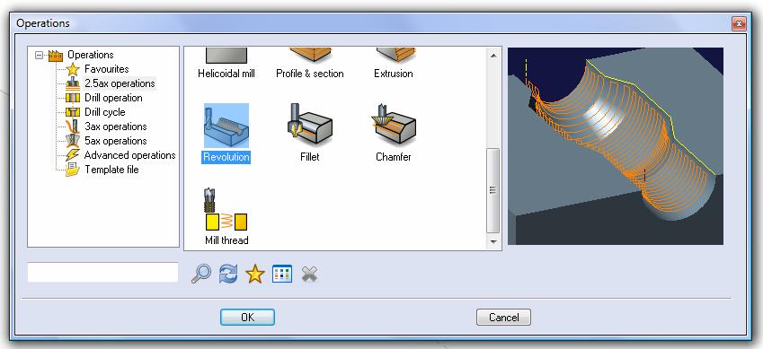 When the tool crib opens, select the Add tool from DB icon With this toolpath it is only possible to use Ballnose tools so you will see it