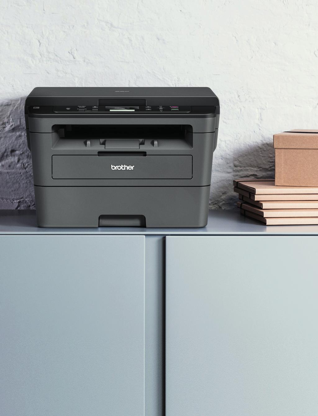 Compact 3-in-1 mono laser printer