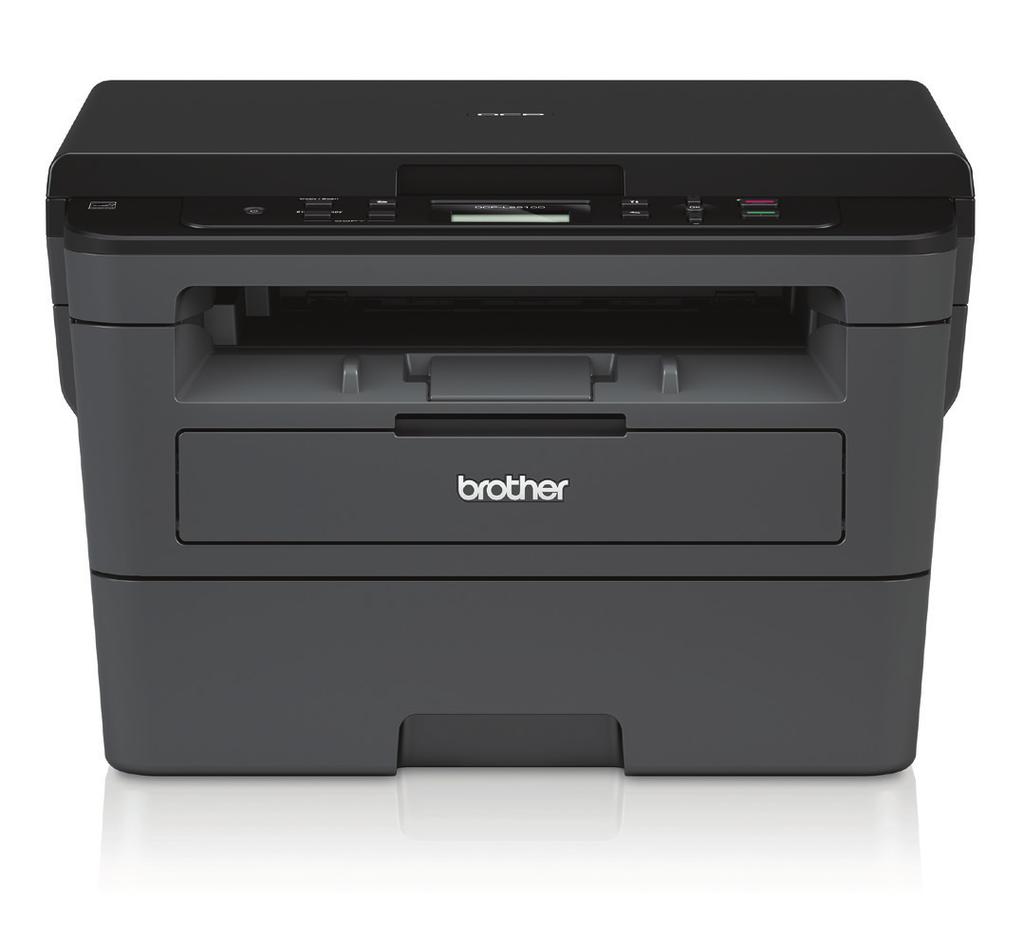 Compact 3-in-1 mono laser printer Print, scan and copy, quickly and quietly with the DCP-L2510D.