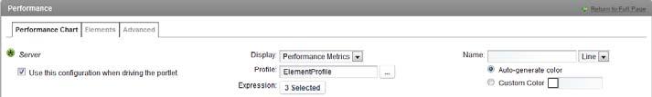 8.8.2 Configuring the Performance Portlet To configure the performance portlet: 1 Click Options and select Preferences.
