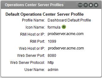 Additional server profiles are created and edited using the Operations Center Server Profiles portlet.