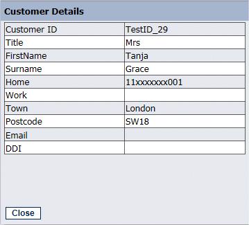 VIEWING CUSTOMER INFORMATION Customer Details When using CRM/ Entity data, you can view customer profiles and